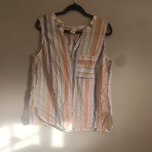 Faded Glory Multicolor Striped Sleeveless Tank